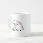 Mama Strong Lovely Schöne Schöne Furchtlos Kaffeetasse (Vorderseite Links)