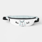 Mama Stuff - kleiner lustiger Bär Bauchtasche (Vorderseite)