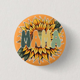 MAMA Sunflower Button