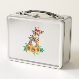 Mama Sunflower Safari Africa Animals Kinder Niedli Metall Brotdose