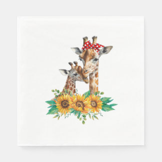 Mama Sunflower Safari Africa Animals Kinder Niedli Serviette
