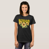Mama Sunflower Sunshine - fröhliches Blumendesign T-Shirt (Vorne ganz)