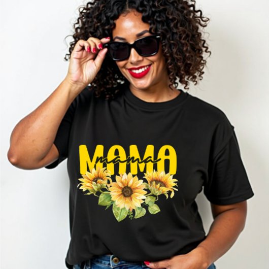 Mama Sunflower Sunshine - fröhliches Blumendesign T-Shirt