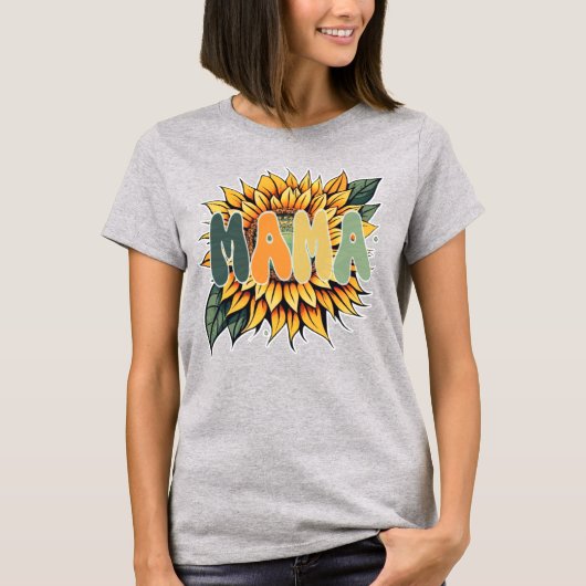 MAMA Sunflower T-Shirt (Vorderseite)