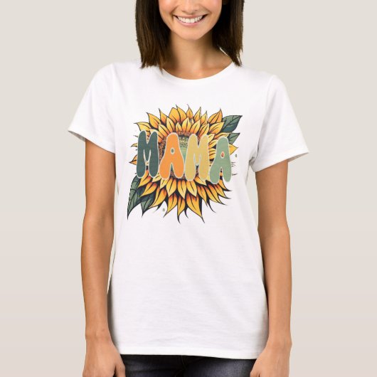 MAMA Sunflower T-Shirt (Vorderseite)