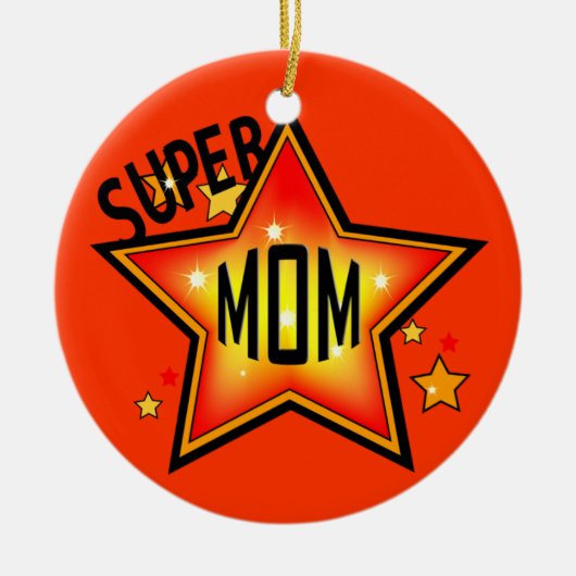 Mama Super Star Mutter Weihnachtsschmuck (Vorne)