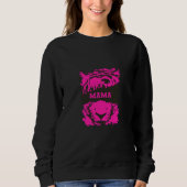 Mama Sweatshirt mit Tiger Print (Vorderseite)