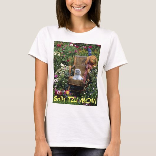 Mama-T - Shirt-Garten Shih Tzu T-Shirt (Vorderseite)