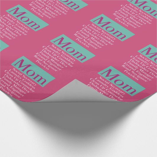 Mama - Tages-oder der Geschenkpapier (Ecke)