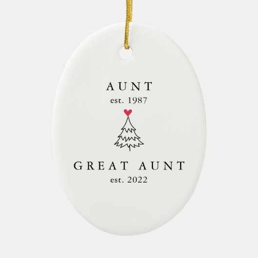 Mama | Tanzjahr Est. Weihnachten Keramik Ornament (Vorne)