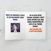 Mama tanzt zu Wrap Music Halloween Karte (Innenseite)