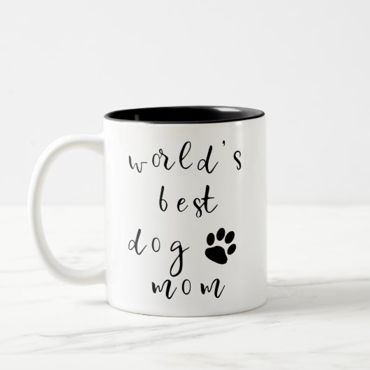 Mama-Tasse der Welt beste Hunde Zweifarbige Tasse (Links)