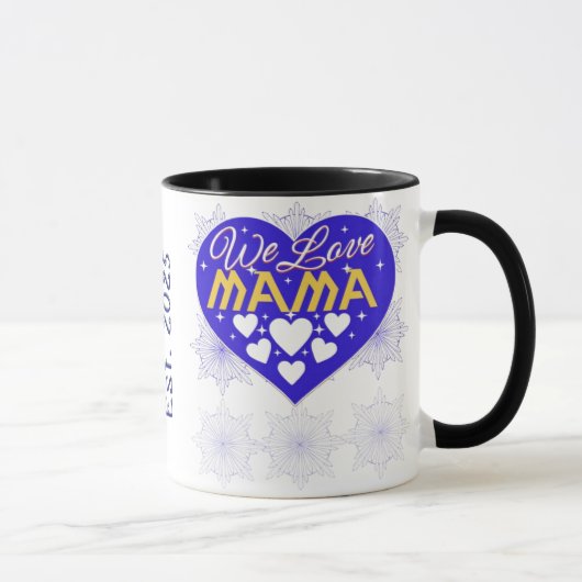 Mama Tasse - Minimalistische Mama Kaffeecup (Rechts)