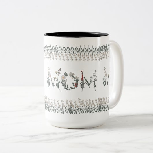 "Mama" Tasse mit Blume - Einfach und Elegan (VorderseiteRechts)