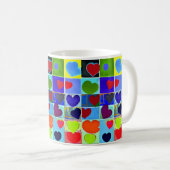 Mama Tasse moderne niedliche Pop Kunst Herzen mode (VorderseiteRechts)
