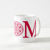 Mama-Tasse - Rot u. Weiß Kaffeetasse (VorderseiteRechts)
