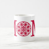 Mama-Tasse - Rot u. Weiß Kaffeetasse (Mittel)