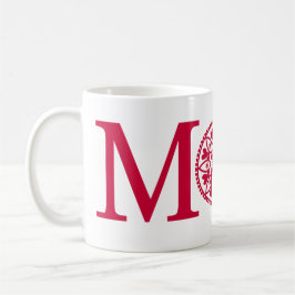 Mama-Tasse - Rot u. Weiß Kaffeetasse