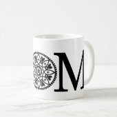 Mama-Tasse - Schwarzes u. Weiß Kaffeetasse (VorderseiteRechts)