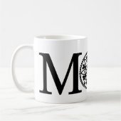 Mama-Tasse - Schwarzes u. Weiß Kaffeetasse (Links)