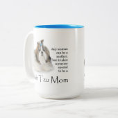 Mama-Tasse Shih Tzu Zweifarbige Tasse (Vorderseite Links)