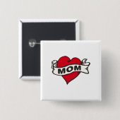 Mama-Tätowierung Button (Vorne & Hinten)