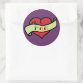 Mama Tattoo Heart Runder Aufkleber (Tasche)