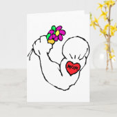 Mama Tattoo Karte (Gelbe Blume)
