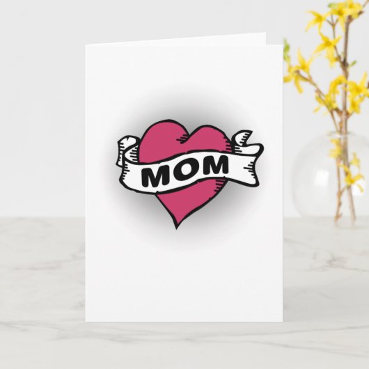 Mama Tattoo Karte (Gelbe Blume)