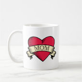 Mama Tattoo Style Herzkaffee Tasse (Links)