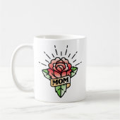 Mama Tattoo Style Rose Kaffee Tasse (Links)