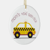 Mama-Taxi-Service Keramik Ornament (Rechts)