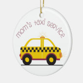Mama-Taxi-Service Keramik Ornament (Links)