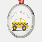 Mama-Taxi-Service Ornament Aus Metall (Links)