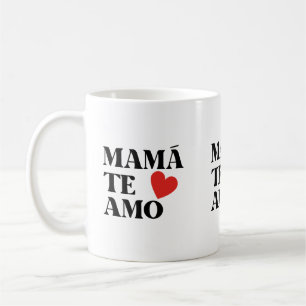 MAMA TE AMO HEART LIEBE KAFFEETASSE