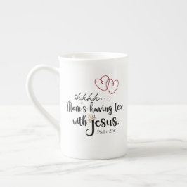 MAMA TEA MIT JESUS Christliche ruhige Zeit Porzellantasse