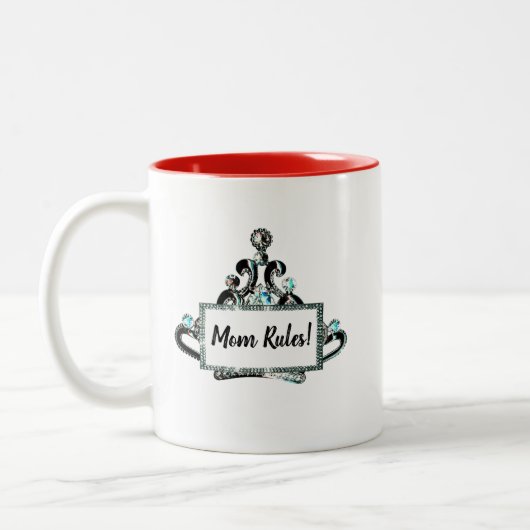 "MAMA - Teilwasser, bringt Tote hervor, Gründe.." Zweifarbige Tasse (Links)