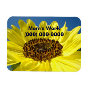 Mama Telefon-Rufnummernmagnet Sonnenblumen Magnet