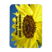Mama Telefon-Rufnummernmagnet Sonnenblumen Magnet (Vertikal)