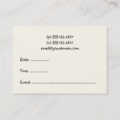 Mama-Telefonkarte-Dame Bug Telefonnummerkarte (Rückseite)