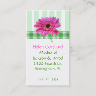 Mama-Telefonkarte Telefonnummerkarte