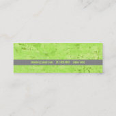 Mama-Telefonkarten (hellgrün) Telefonnummerkarte (Rückseite)