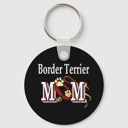 Mama Terrier Dog Schlüsselanhänger (Vorderseite)