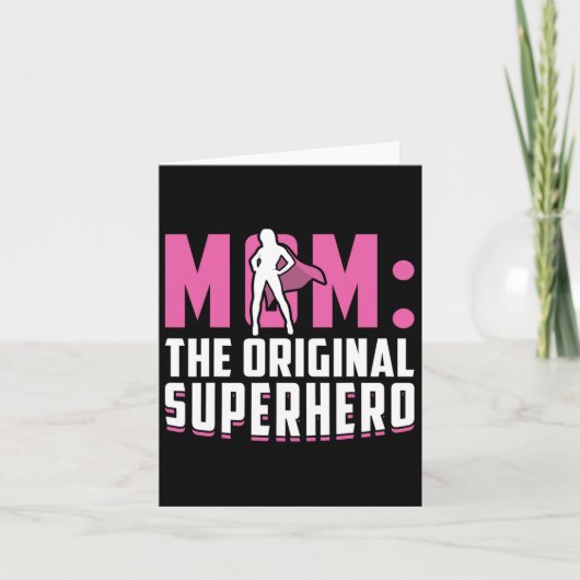 Mama - The Original Superhero - Mütter Day Karte (Vorderseite)