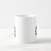 Mama The Queen Blue Creative Typografy Kaffeetasse (Mittel)
