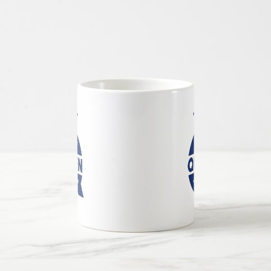 Mama The Queen Blue Creative Typografy Kaffeetasse (Mittel)