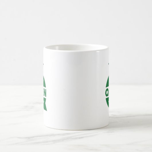 Mama The Queen Green Creative Typography Kaffeetasse (Mittel)