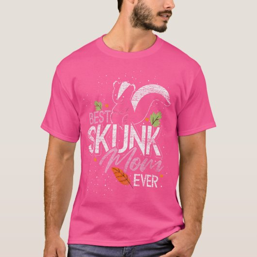 Mama Tier Parent Skunk T-Shirt (Vorderseite)