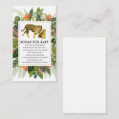 Mama Tiger Botanical Baby Shower Book Request Encl Begleitkarte (Vorne/Hinten)