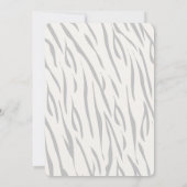 Mama Tiger & Cub Blue Baby Dusche Einladung (Rückseite)